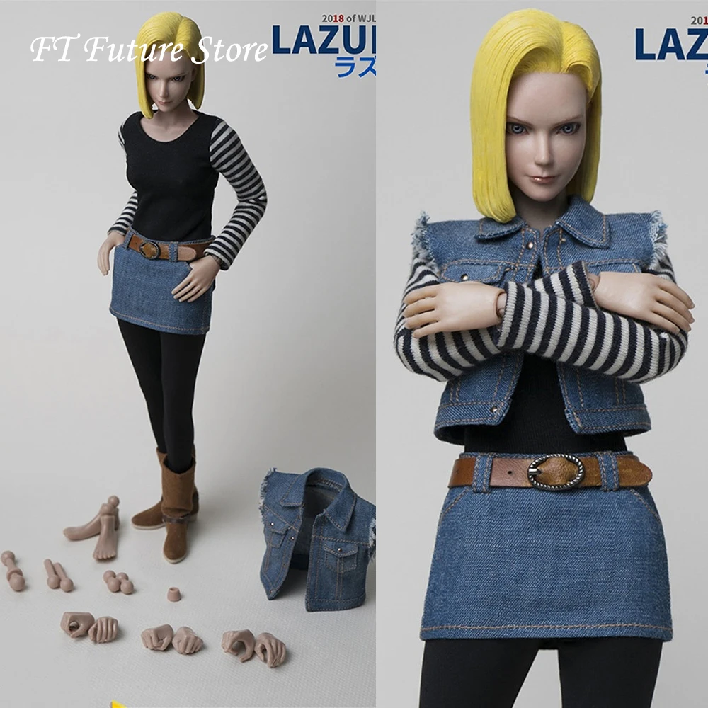 

TY-007 1/6 Scale PVC Action Figure Dragonball Android 18 LAZULI Anime Naruto 12'' Doll Movable Model for Fans Collection Gifts