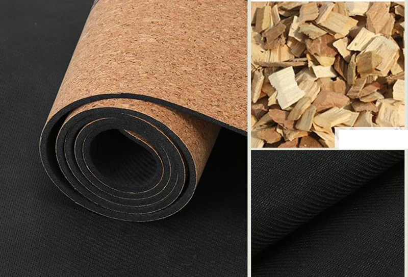 Новая горячая Распродажа натуральный каучук пробковый коврик для йоги портативный yoga упражнения Аэробика Танцы коврик