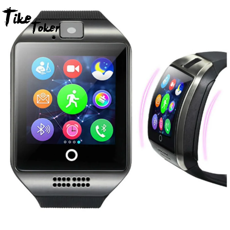 Умные часы TIke Toker Q18 reloj с сенсорным экраном поддержка tf sim карты для камеры Android Phone