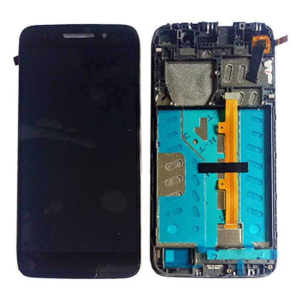 Cena Do Alcatel One Touch Idol 5 6058 6058D OT6058 wyświetlacz LCD ekran dotykowy z bez ramki montażowej czarny z narzędzi i taśmy