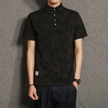 

men polo male camouflage shadow lapel POLO unlined upper garment a027 T731