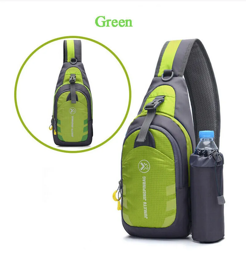 NoEnName, Мужская и Женская водонепроницаемая маленькая нагрудная сумка, сумка для путешествий, спортивный рюкзак на плечо, сумки через плечо, подарок - Цвет: Зеленый