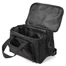 Черная уличная Рыболовная Сумка, водонепроницаемая ткань Оксфорд, поясная сумка через плечо, рыболовная снасть, катушка, приманка, сумка для хранения камеры