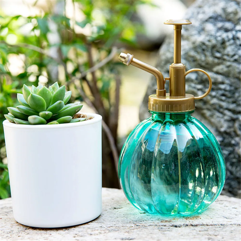 Ретро горшок для полива цветок Античный пластик стекло бронза стиль растения душ ремесла банки бутылки маленький сад инструменты