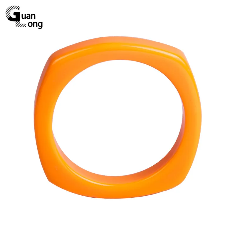 

GuanLong Vintage Resin Cuff Bracelet Bangles for Women Fashion Jewelry Geometric Fluorescent Color Acrylic Wedding Party Bangle