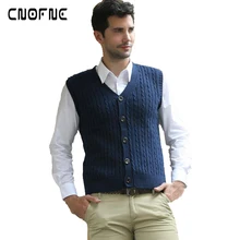 Мужской жилет, свитера в повседневном стиле, вязаный однобортный мужской кардиган, жилет большого размера, мужской жилет с v-образным вырезом, Мужская одежда, мужской жилет