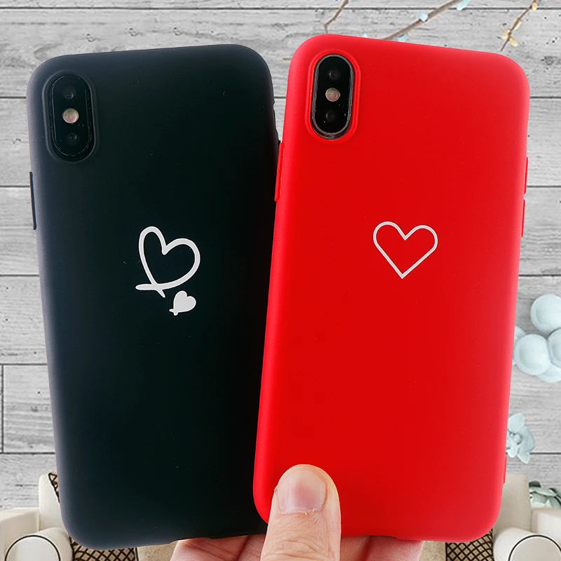 Модные телефонные Шкафы для IPhone X XS MAX XR 8 7 6 s плюс Чехол сердце дизайн мягкий