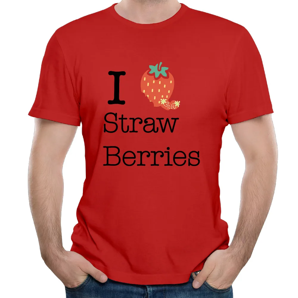 I Heart Strawberries 2017 design men's t shirtdesigner mens t shirts