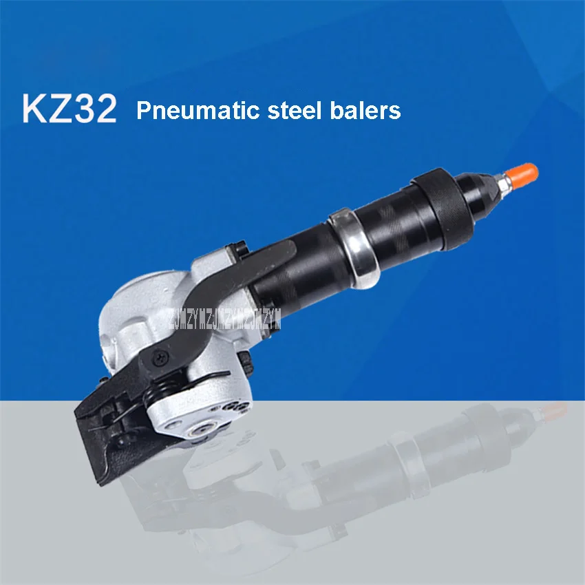 Новый горячий kz32 пневматический стальной пояс пресс-подборщик стальная обвязочная машина 0,4-0.6mpa 19-32 мм 5,3 м/мин