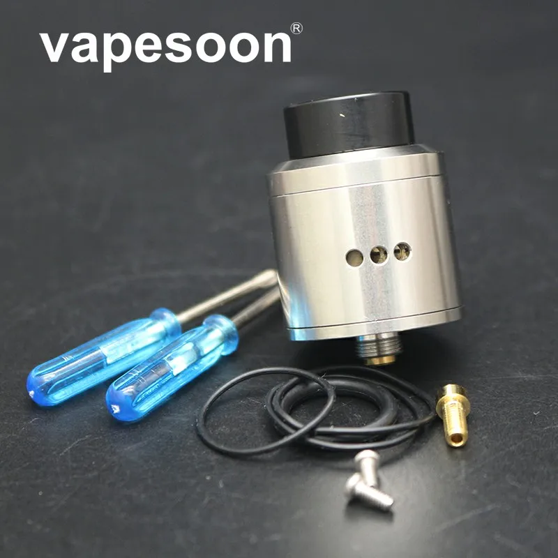 

High Quality GOON 25 RDA Atomizer Adjustable Airflow with BF PIN RDA Rebuildable Dripping Atomizer Sliver&Black
