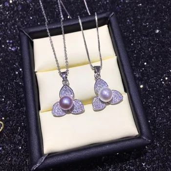 

New Arrival Georous Pearl Pendant Mountings, Pendant Findings, Pendant Settings Jewelry Parts Fittings Wedding Accessories
