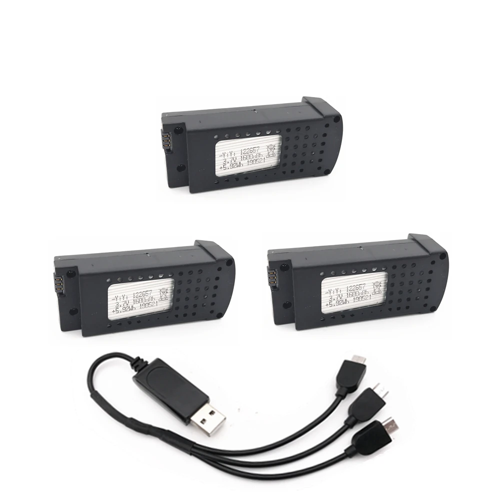 Аксессуары для Rc Lipo батарея 1 кабель+ 3x3,7 V 1600mAh батарея для SG106 wifi FPV RC Квадрокоптер Дрон модуль комплект батарей