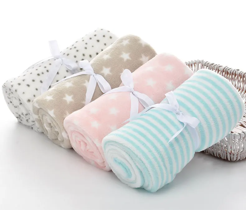 Super Soft Newborn Baby Swaddle Wrap Blankets 100*75cm Toddler Kids Boy Girl Sofa Bedding Blankets Multi-Functional Child Quilts