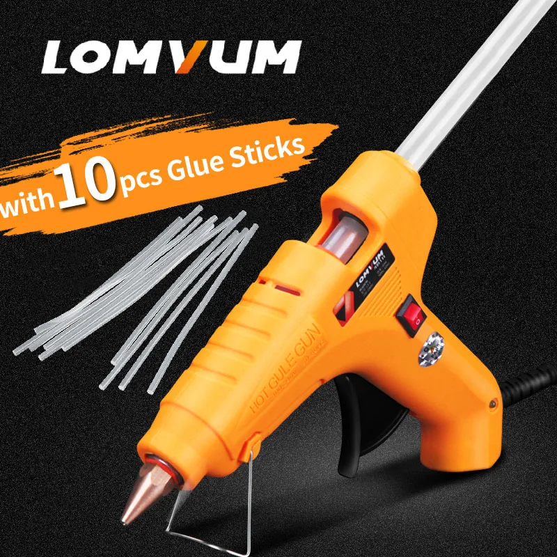 LOMVUM Professional High Temp Hot Melt Glue Gun 30W Graft Repair Heat