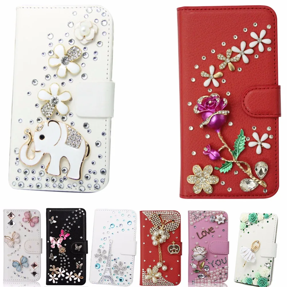 Buy Crystal Rhinestone flower Cute Phone Case For