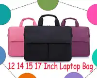 固体12 14 15 17インチナイロンコンピュータラップトップノートブックタブレットバッグバッグケースメッセンジャーショルダーユニセックスメンズレディース耐久性