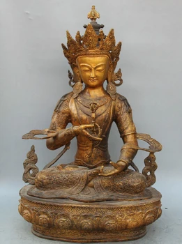 

USPS to USA S2500 24" Tibet Tibetan Buddhism Bronze Gild Vajradhara Vajrabhairava Buddha Statue