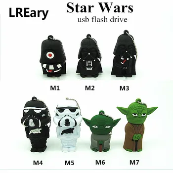 

Darth Vader/ Luke Skywalker/ yoda usb flash drive disk memory stick 16 32gb pendrive Pen drive personalizado mini star wars 4 8g