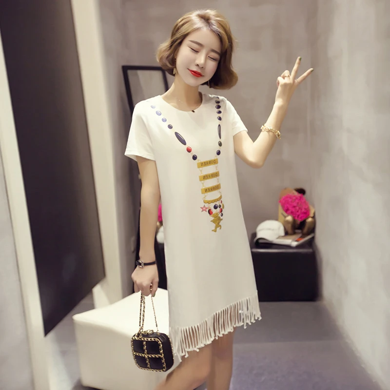 4xl Плюс большой размер женская одежда 2017 Весна Лето Стиль корейский новый тонкий