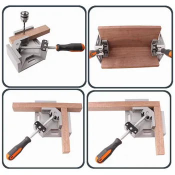 

90 Degree Angle Clip Quick Release Right Angle Aluminum Alloy Welding Woodworking Frame Clamping Tool To Ensure Accurate Welding