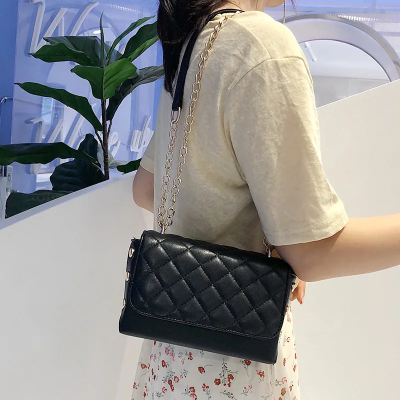 Female Crossbody Bag Women High Quality PU Leather Luxury Handbag Designer Sac A Main Ladies Lattice Shoulder Messenger Bag