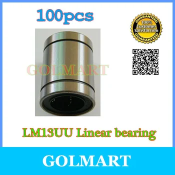 

100pcs linear bearings LM13UU ball bush bushing for cnc router 3d printers for 13mm guide
