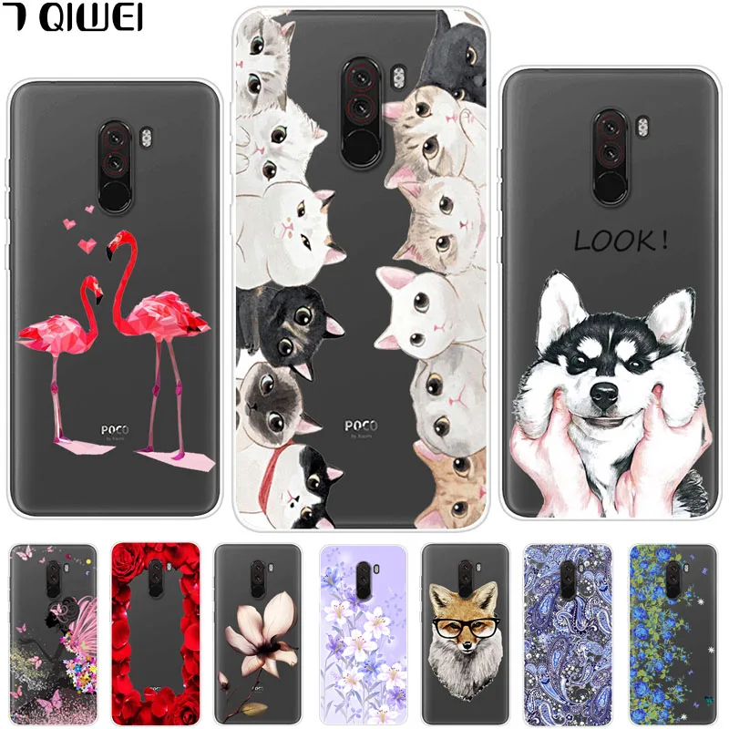 

For Xiaomi Pocophone F1 Case Xiaomi Poco F1 Case Silicone Soft TPU Clear Case For Xiaomi Pocophone F1 Global F 1 Case Cover
