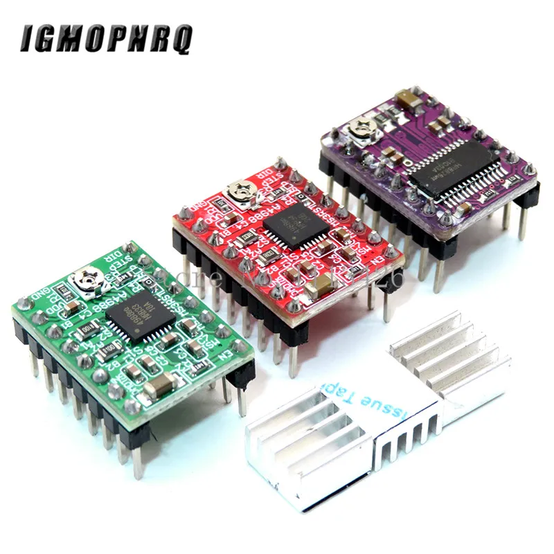 

3D Printer Parts StepStick A4988 DRV8825 Stepper Motor Driver With Heat sink Carrier Reprap RAMPS 1.4 1.5 1.6 MKS GEN V1.4 board
