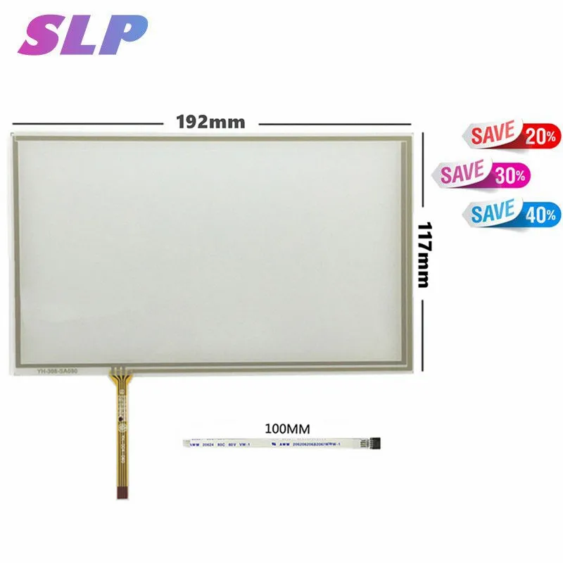 Hannstar 8" 4Wire Resistive Touch Screen Panel for HSD080IDW1-C01 