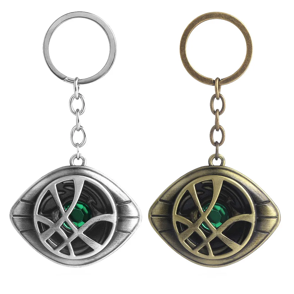 

Avengers Infinity War Doctor Strange Keychain Green Crystal Eyes Of Agamotto 2 Color For Choosing Women Men Jewelry Gifts