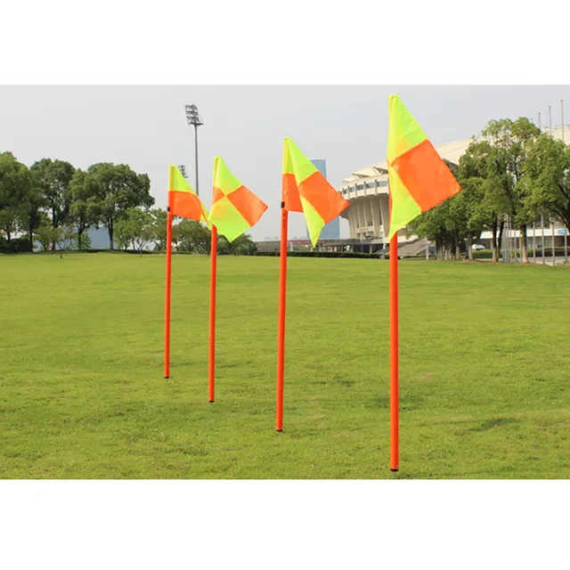 Cheap MAICCA quality Soccer corner flag Football referee flags wholesale 4pcs pack