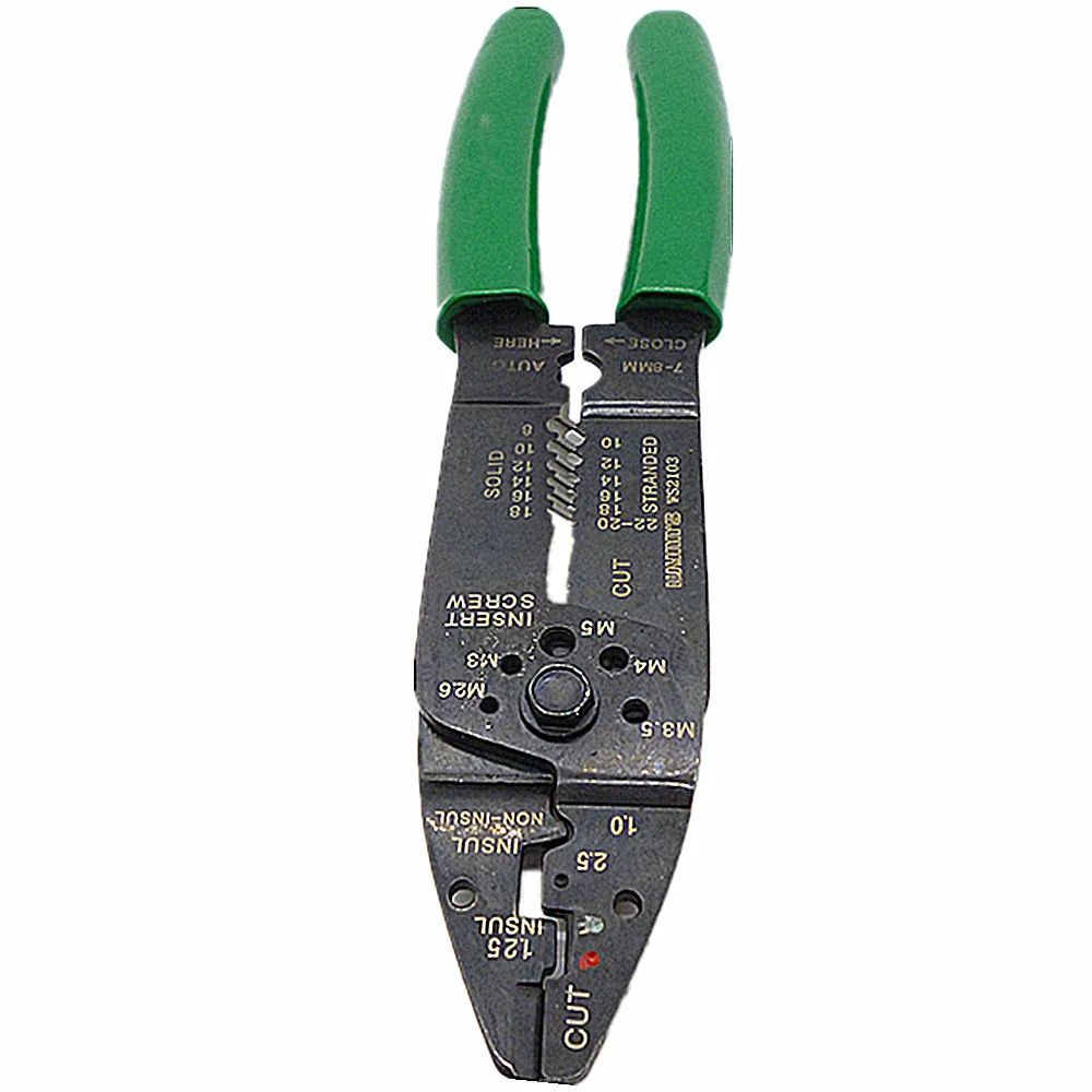 CRIMPING & CUTTER CABLE WIRE STRIPPER PLIERS Electrical Crimper Cutting Tool