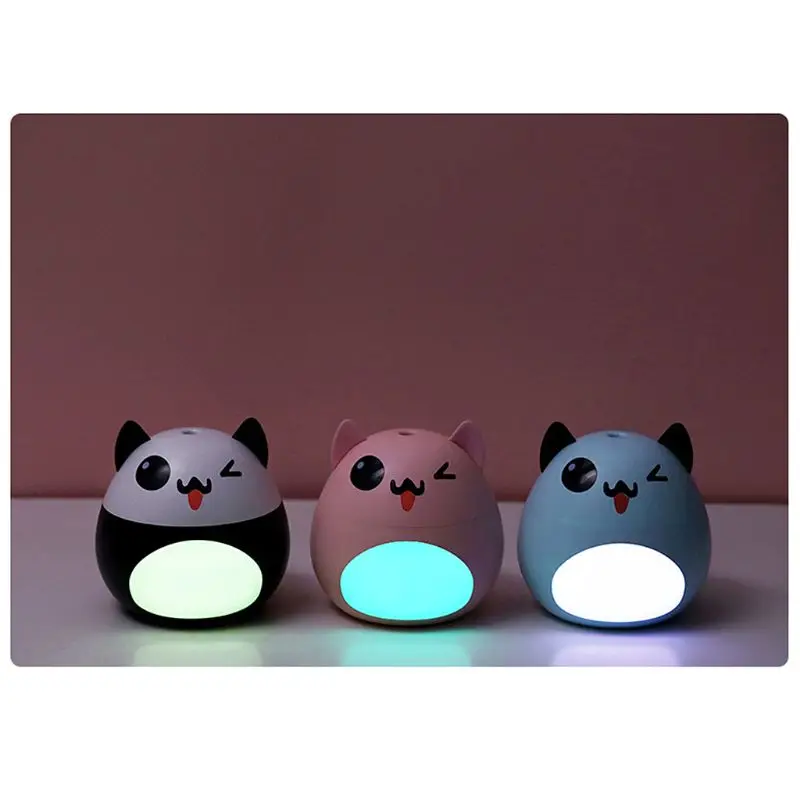 

Cartoon USB Humidifier with LED Night Light Cute Bear Shaped Facial Thermal Sprayer 200mL Water Tank Mist Maker for Home 450mA