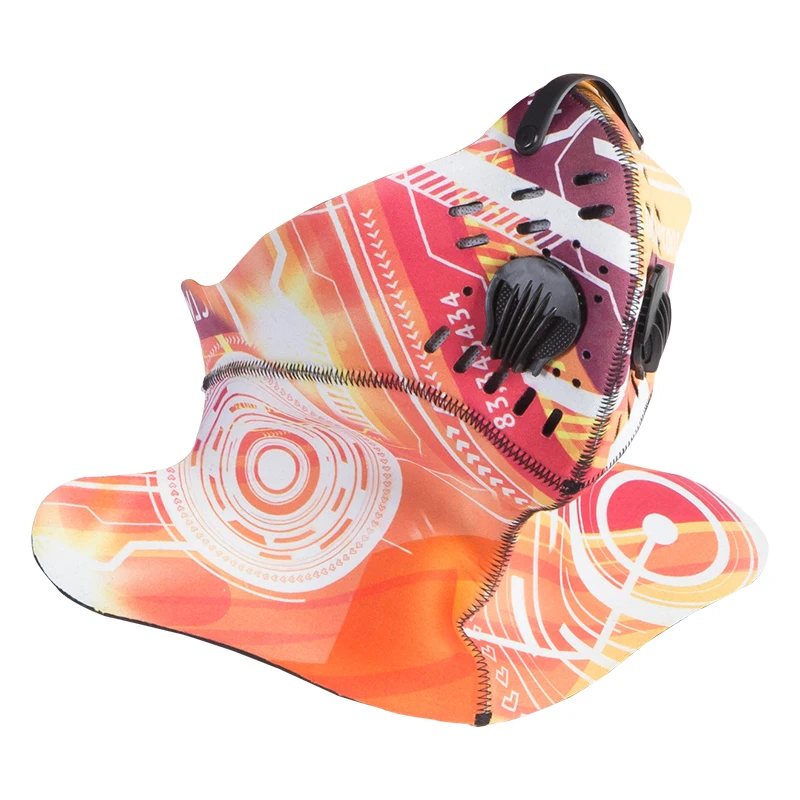 Наружная полумаска для верховой езды катание на горных лыжах теплая маска Анти-туман активированная угольная маска спортивный ветер и пыль фильтр маска для лица