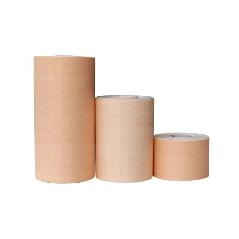 

2 roll Medical Fixation non-woven Tape yellow skin color good viscosity and breathable adhesive plaster wound dressing