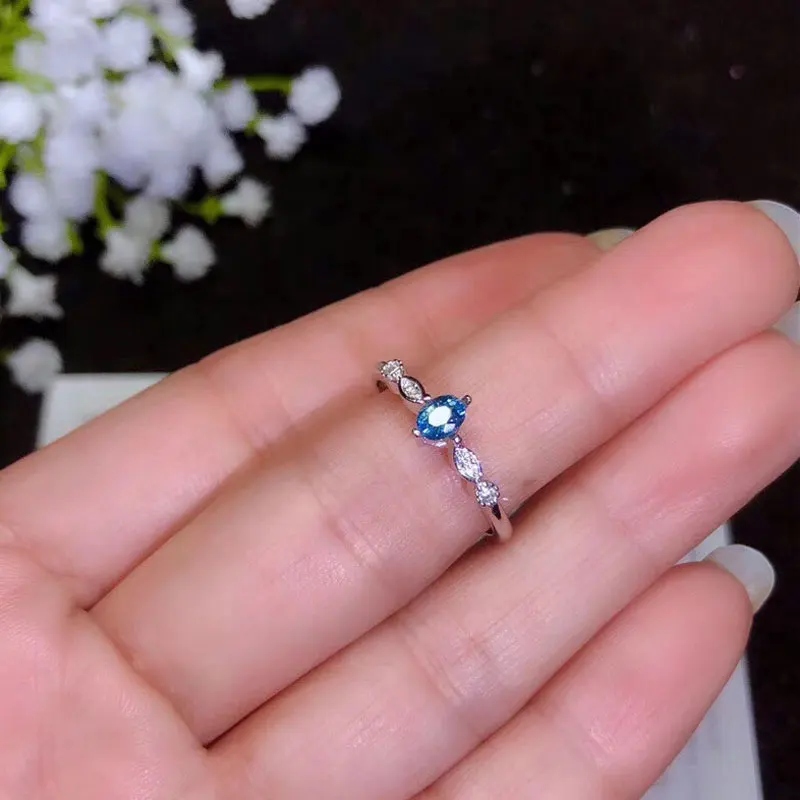 Ювелирные изделия colife настоящий сапфир обручальное кольцо для женщин 925 карат натуральный светильник кольцо с синим сапфиром Серебро Сапфир ювелирные изделия