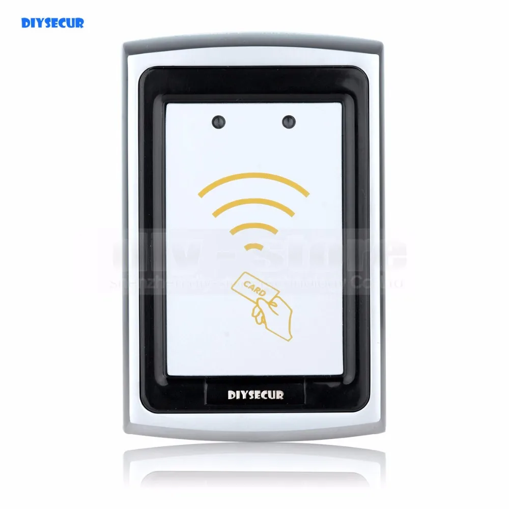 

DIYSECUR Quality Waterproof Metal Wiegand 26 125KHz EM 4100 RFID ID Card Reader For Access Control System Kit K76