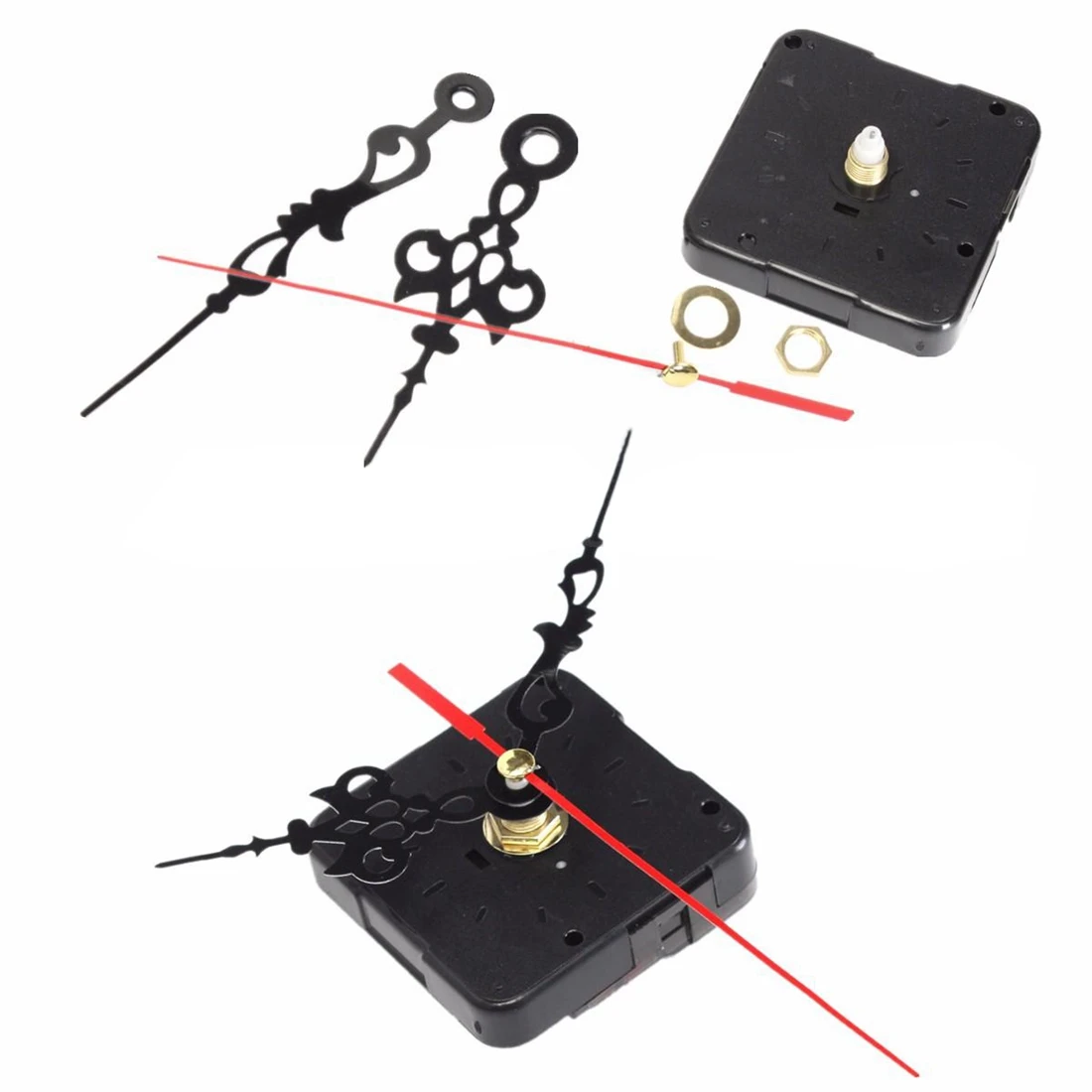  YCYS-Quartz Clock Movement Mechanism Module Repair DIY Kit Battery Powered With Hands