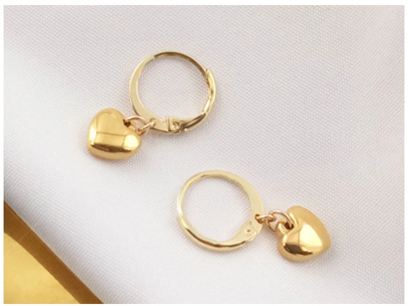 Heart Hoop Earrings  (2)