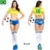 2020 Черлидинг Униформа Футбол Женский костюм Футбол Baby Football Girl Сексуальные Шорты Cheer Leader Наборы Спортивный костюм Русский