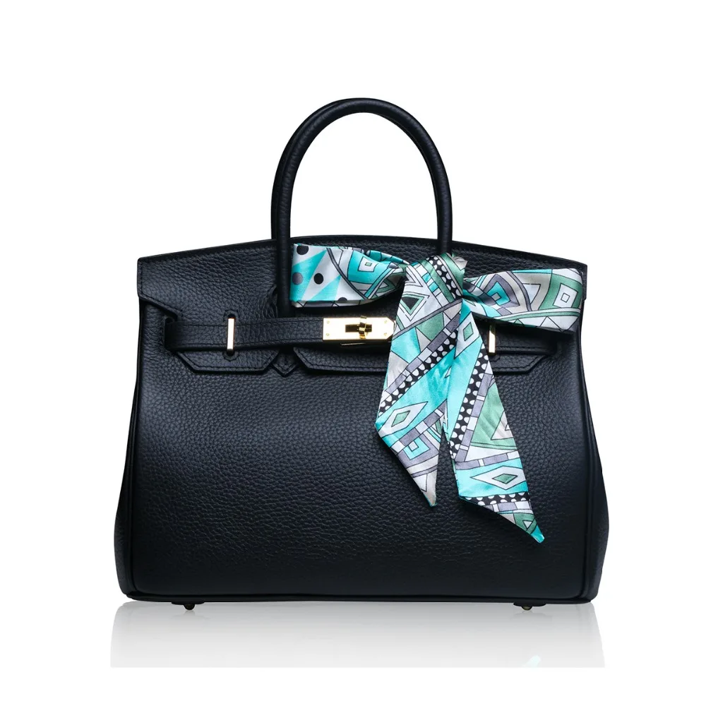 

Sheng lun lai Women Cow Leather Handbags With Scarfs Ladies Bags Genuine Leather Luxury Brand Bag Handbag Women Top-Handle Bags