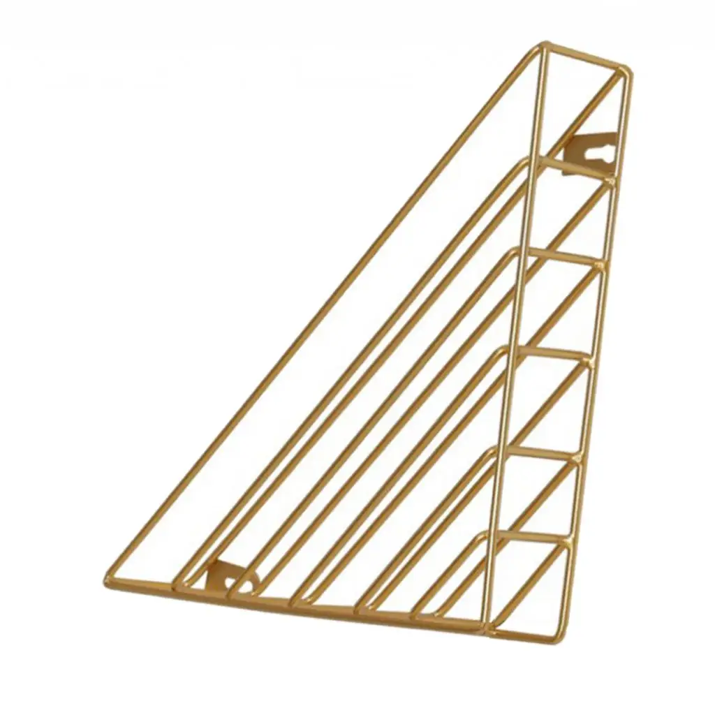 Irregular/Triangle File Organizer Wire Collection Desktop Iron Storage Rack Bookshelf Magazine Holder for Office Home Decoration