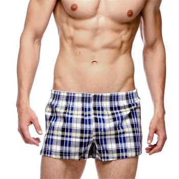 

Men's Classic Soft Cotton Shorts,Fashion Comfort Soft Homewear Men Plaid Shorts