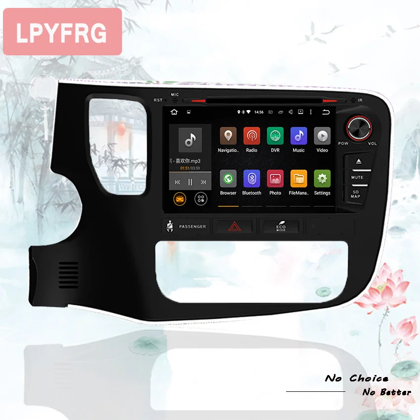 Discount Android 9.0 car dvd player gps navigation autoradio for MITSUBISHI OUTLANDER Octa Core 4GB RAM 64GB ROM gps navigation system 2