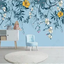 Watercolor style TV background wall professional production mural wholesale wallpaper mural poster photo wall romantic mediterranean style background wall professional production mural wholesale wallpaper mural poster photo wall