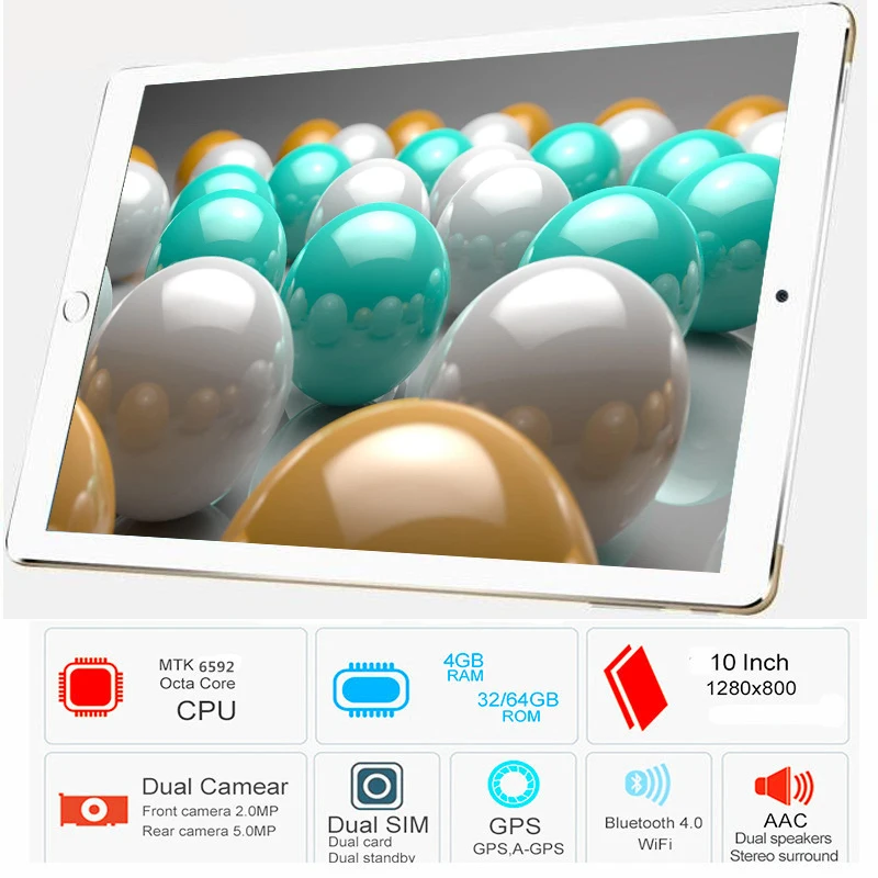 

Free Shipping P80 10.1' Tablets Android 6.0 8 Octa Core Camera Dual SIM Tablet PC WIFI OTG GPS Google bluetooth phone ROM 32GB