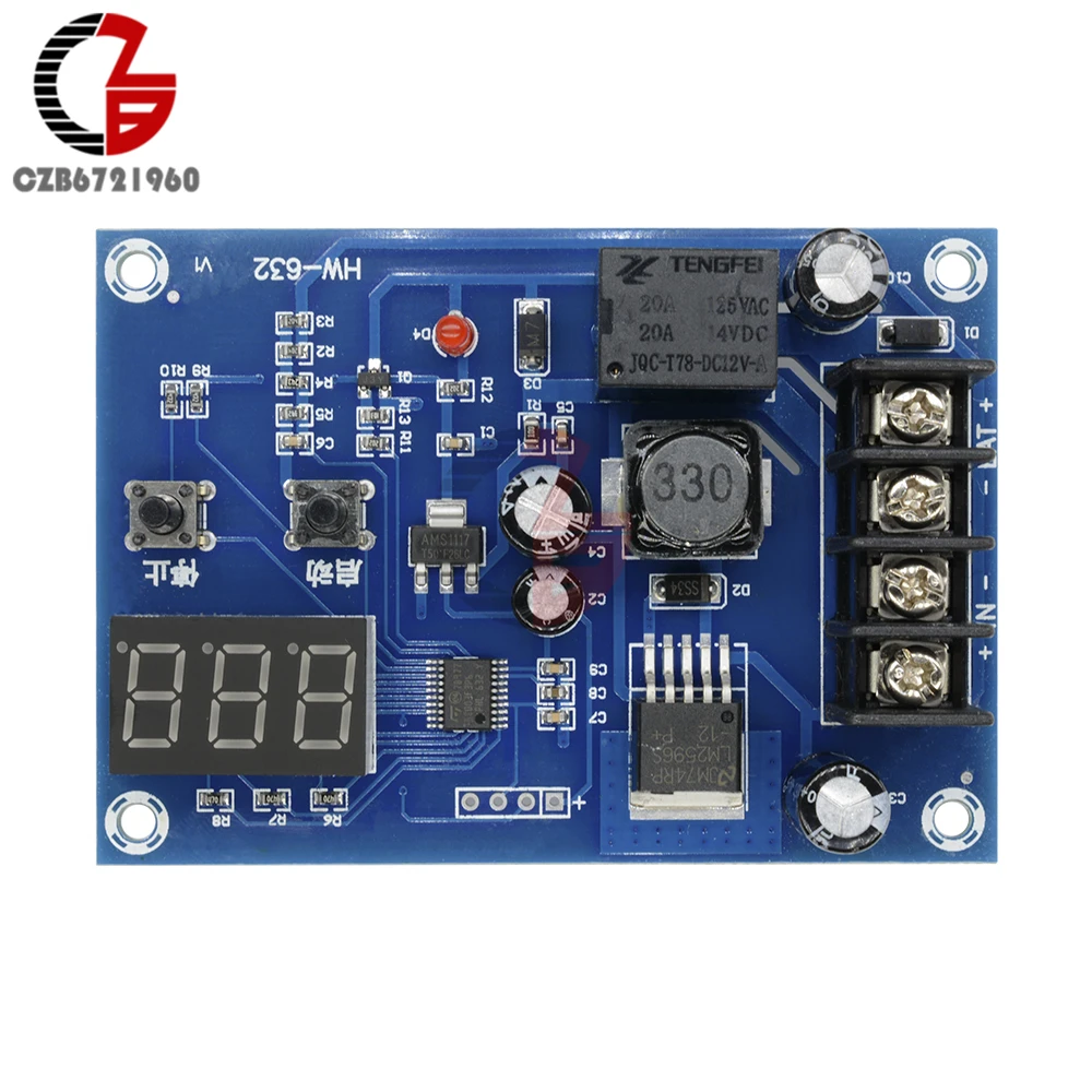 XH-M603 светодиодный цифровой контроль зарядки аккумулятора защита Borad DC 12 В хранение литиевая батарея зарядное устройство управление переключатель вольтметр