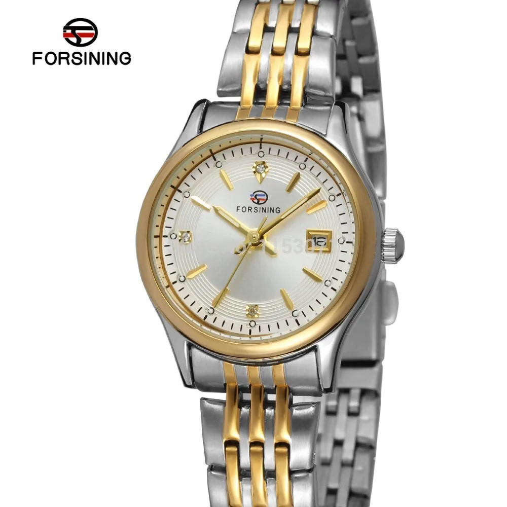 

FSL8089Q4T1 Forsining brand latest women quartz watch with stainless steel bracelet gift box free shipping high quality