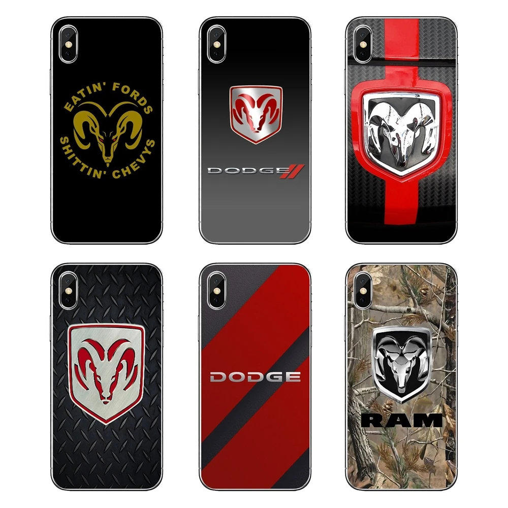 

For Xiaomi Redmi 4X S2 3S Note 3 4 5 6 6A Por Pocophone F1 Mi 6 Soft Transparent Shell Covers Camo Dodge Ram logo Poster