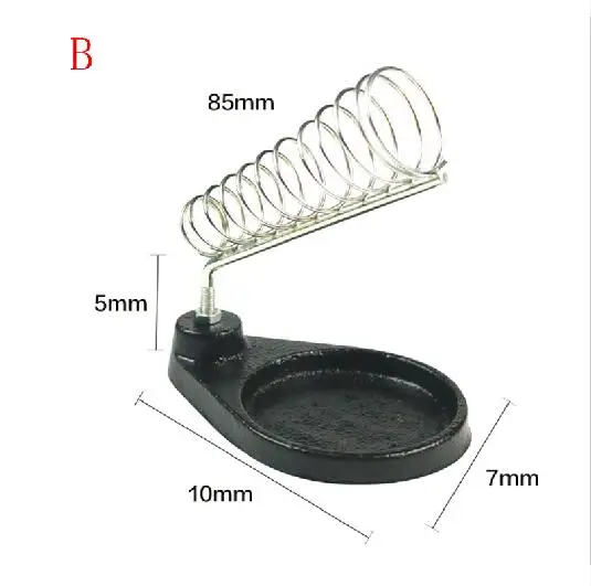 Портативный Электрический паяльник подставка держатель металлический железный каркас многофункциональная Оловянная проволочная рама - Цвет: Round Type B
